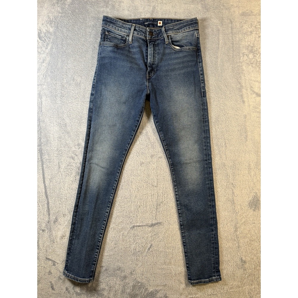 Levi's Made & Crafted 721 High Rise Skinny Jeans 29x30 Japanese Fabric Blue
